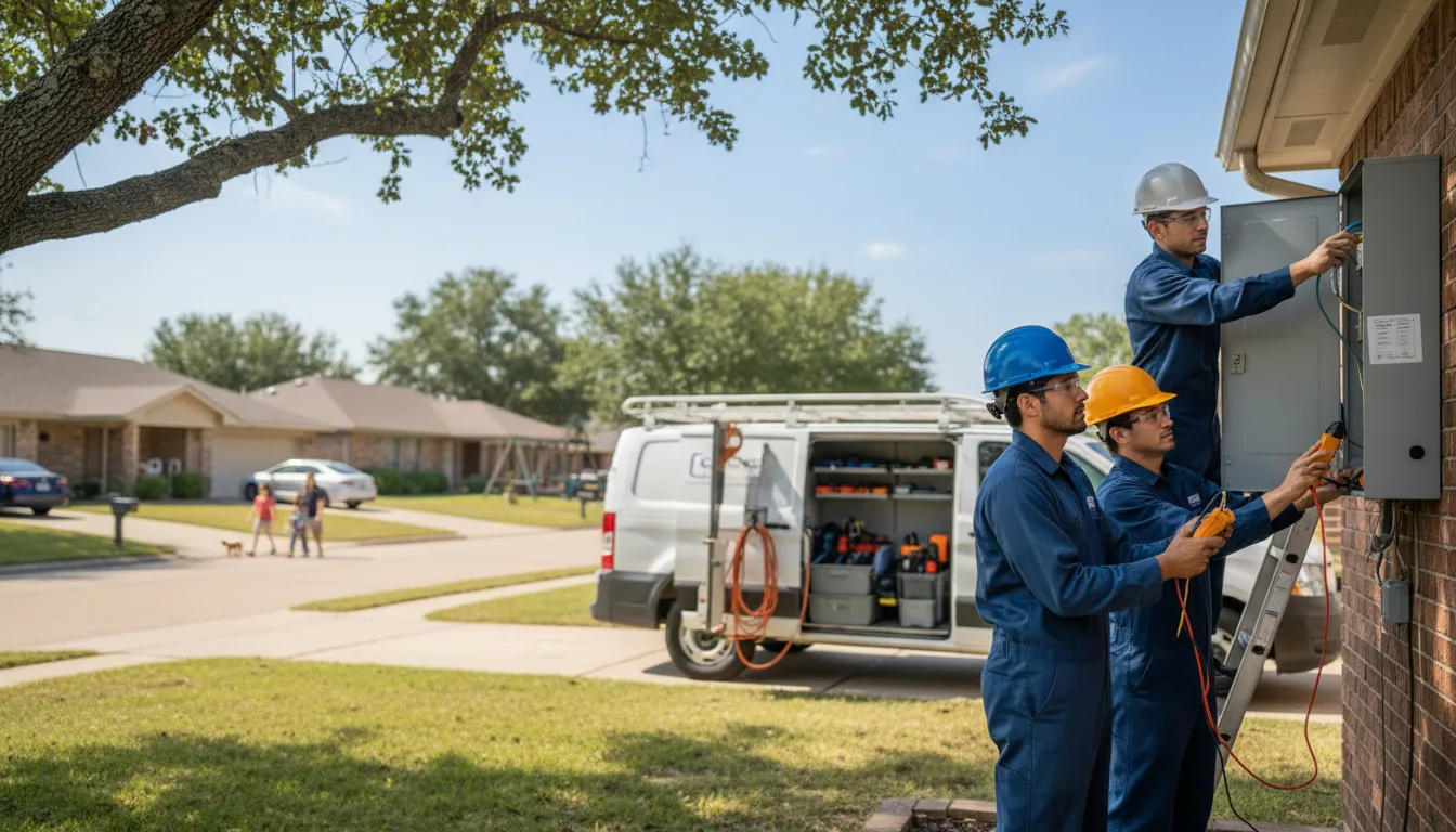 Certified electrician providing emergency electrical services in Imogene, IA